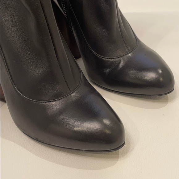 GIVENCHY Calf High Leather Boots Sz 40 - Picture 4 of 8